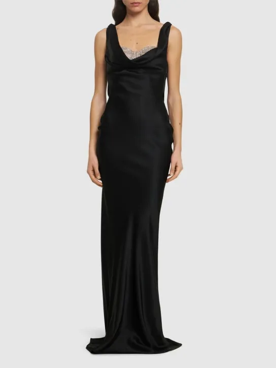 Giuseppe Di Morabito   Satin long dress 