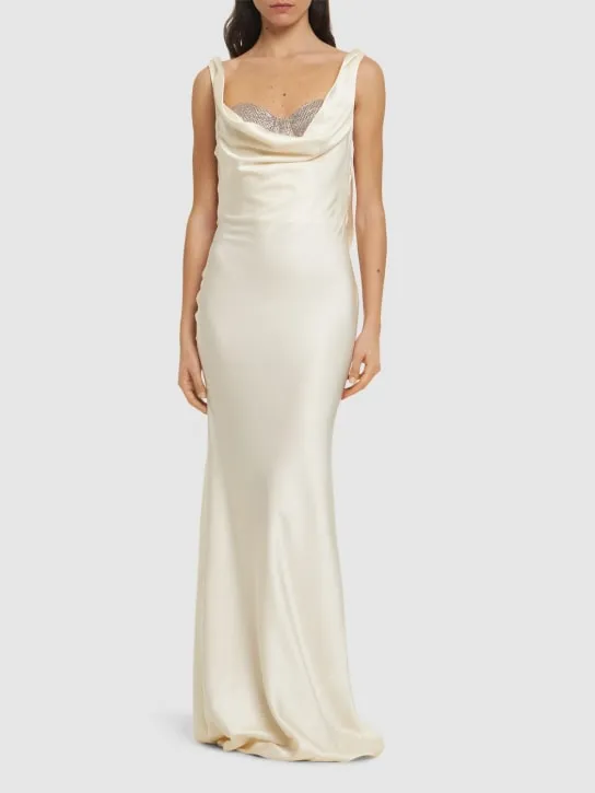 Giuseppe Di Morabito   Satin long dress 