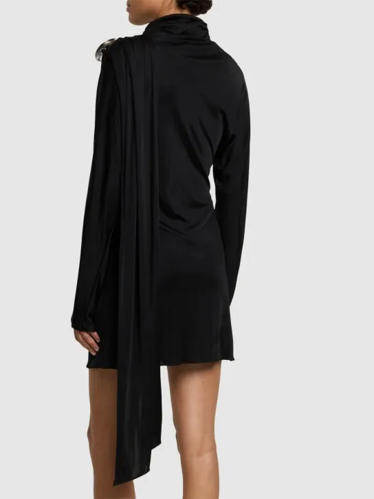 Giuseppe Di Morabito   Shiny viscose jersey mini dress 