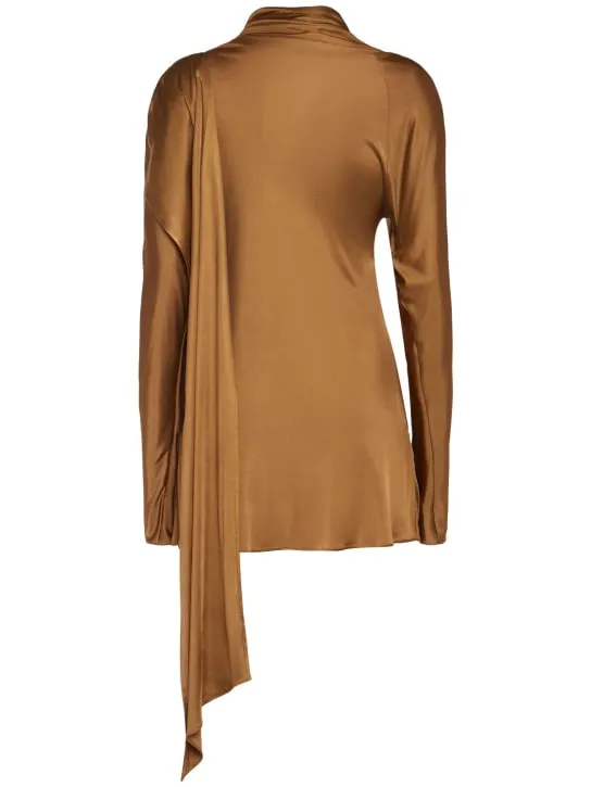 Giuseppe Di Morabito   Shiny viscose jersey mini dress 