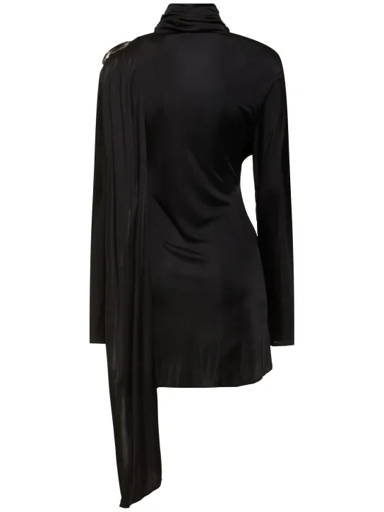 Giuseppe Di Morabito   Shiny viscose jersey mini dress 