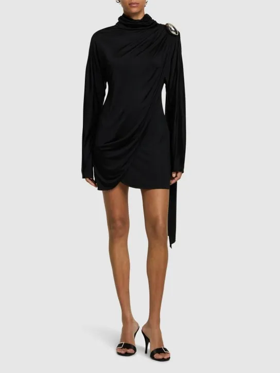 Giuseppe Di Morabito   Shiny viscose jersey mini dress 