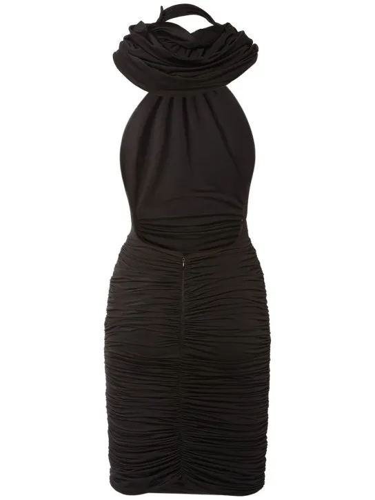 Giuseppe Di Morabito   Stretch jersey hooded mini dress 