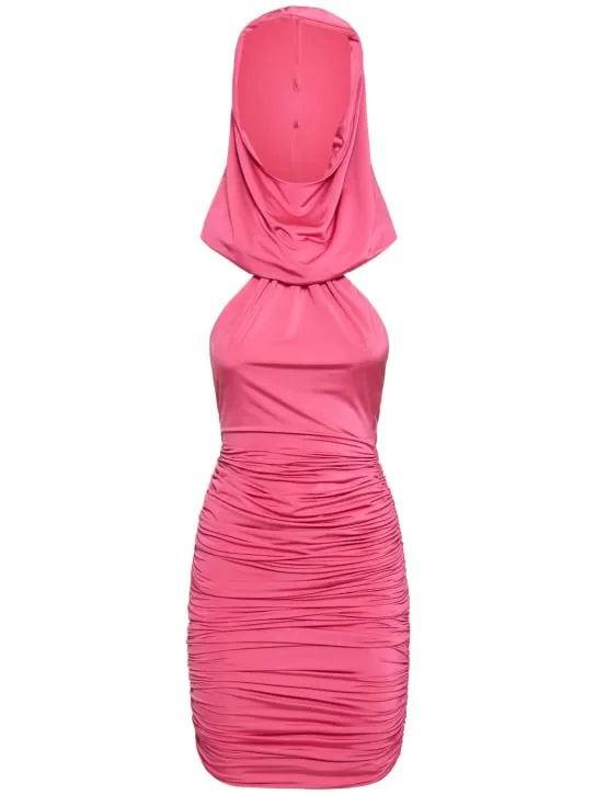 Giuseppe Di Morabito   Stretch jersey hooded mini dress 