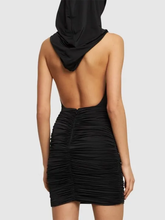 Giuseppe Di Morabito   Stretch jersey hooded mini dress 