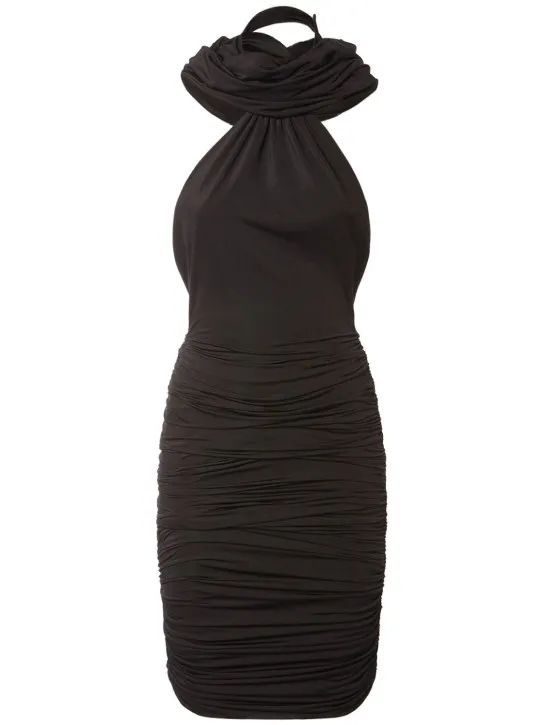 Giuseppe Di Morabito   Stretch jersey hooded mini dress 