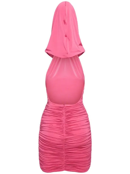 Giuseppe Di Morabito   Stretch jersey hooded mini dress 
