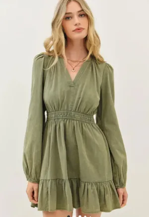 Green Military Dress