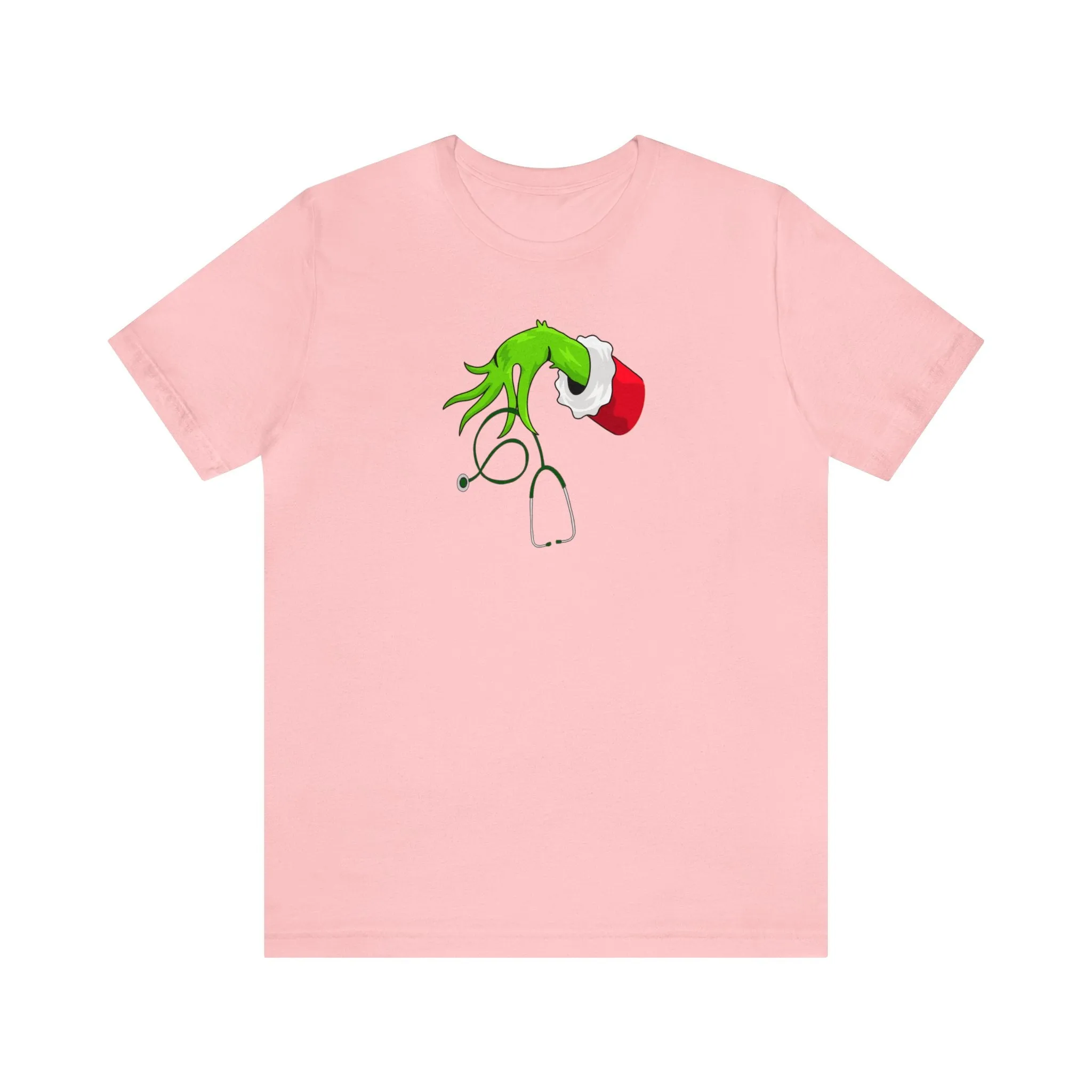 Grinch Nurse Christmas Unisex Jersey Short Sleeve Tee