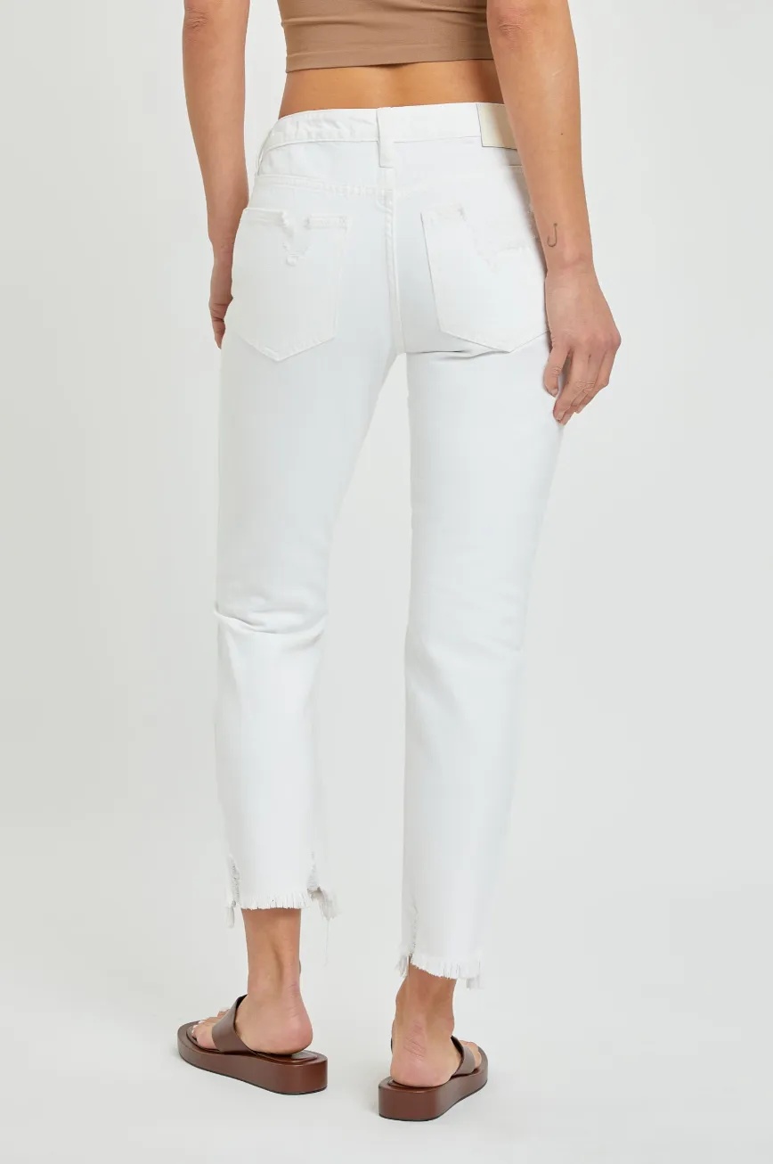 Hidden Jeans White Boyfriend Jeans