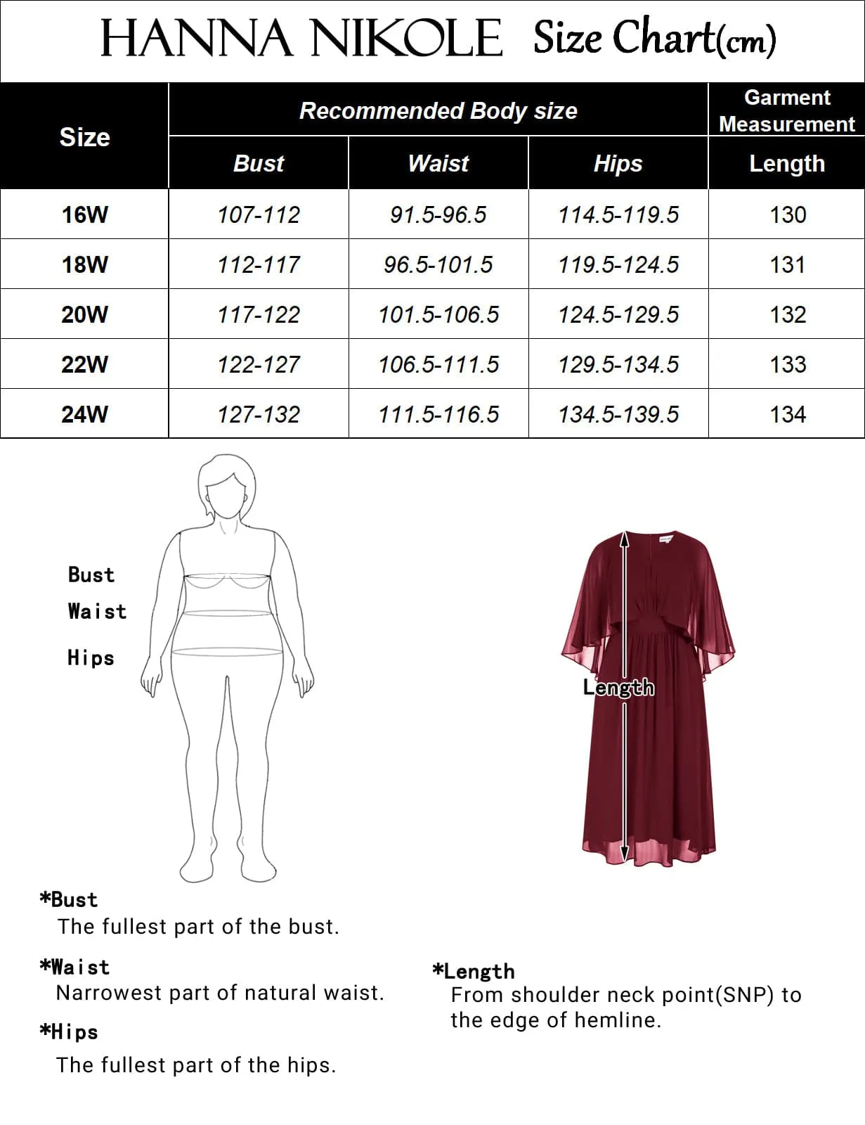 HN Chiffon Party Cape Sleeve V-Neck Defined Waist Dress