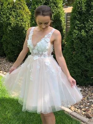 Homecoming Dress Sheer Top, Short Prom Dress ,Formal Dress, Pageant Dance Dresses, Back To School Party Gown, PC0823