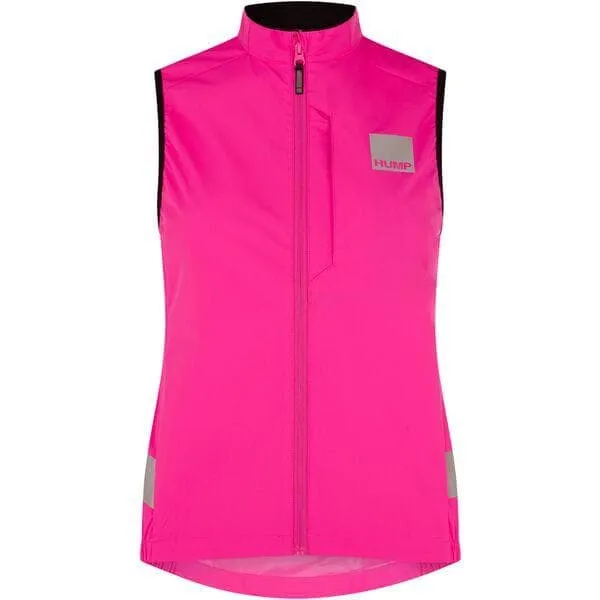 HUMP Strobe Women's Gilet; Pink Glo - Size 14