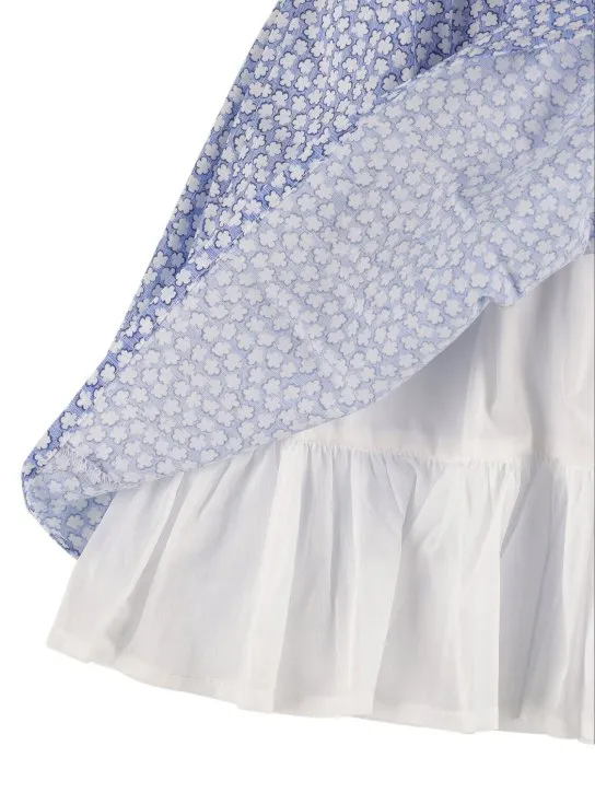 Il Gufo   Cotton poplin &amp; voile dress 