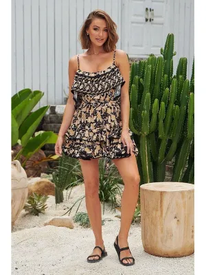 JAASE Gold Valley Print Carlotta Mini Dress