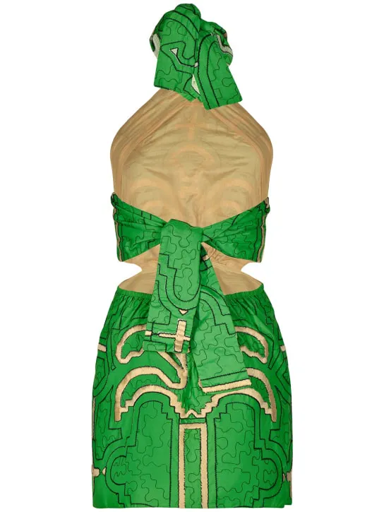 Johanna Ortiz   Rainforest Power cotton mini dress 