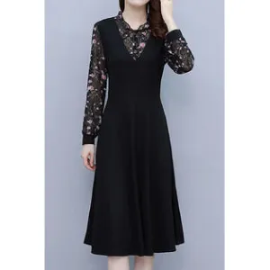 Ketty More Women Long Sleeve Printed Fashion Dress-KMWDC5693