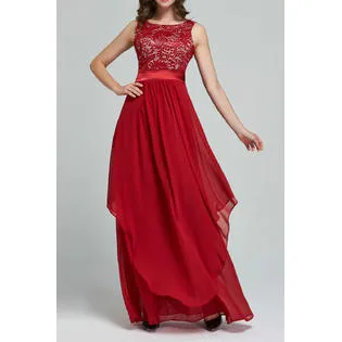 Ketty More Women Slim Long Prom, Wedding Dress Red-KMWD751