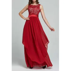 Ketty More Women Slim Long Prom, Wedding Dress Red-KMWD751