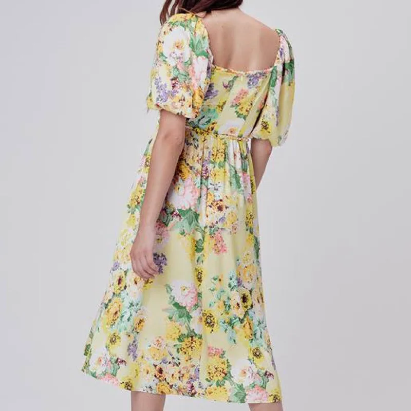 Leigh Floral Midi Dress