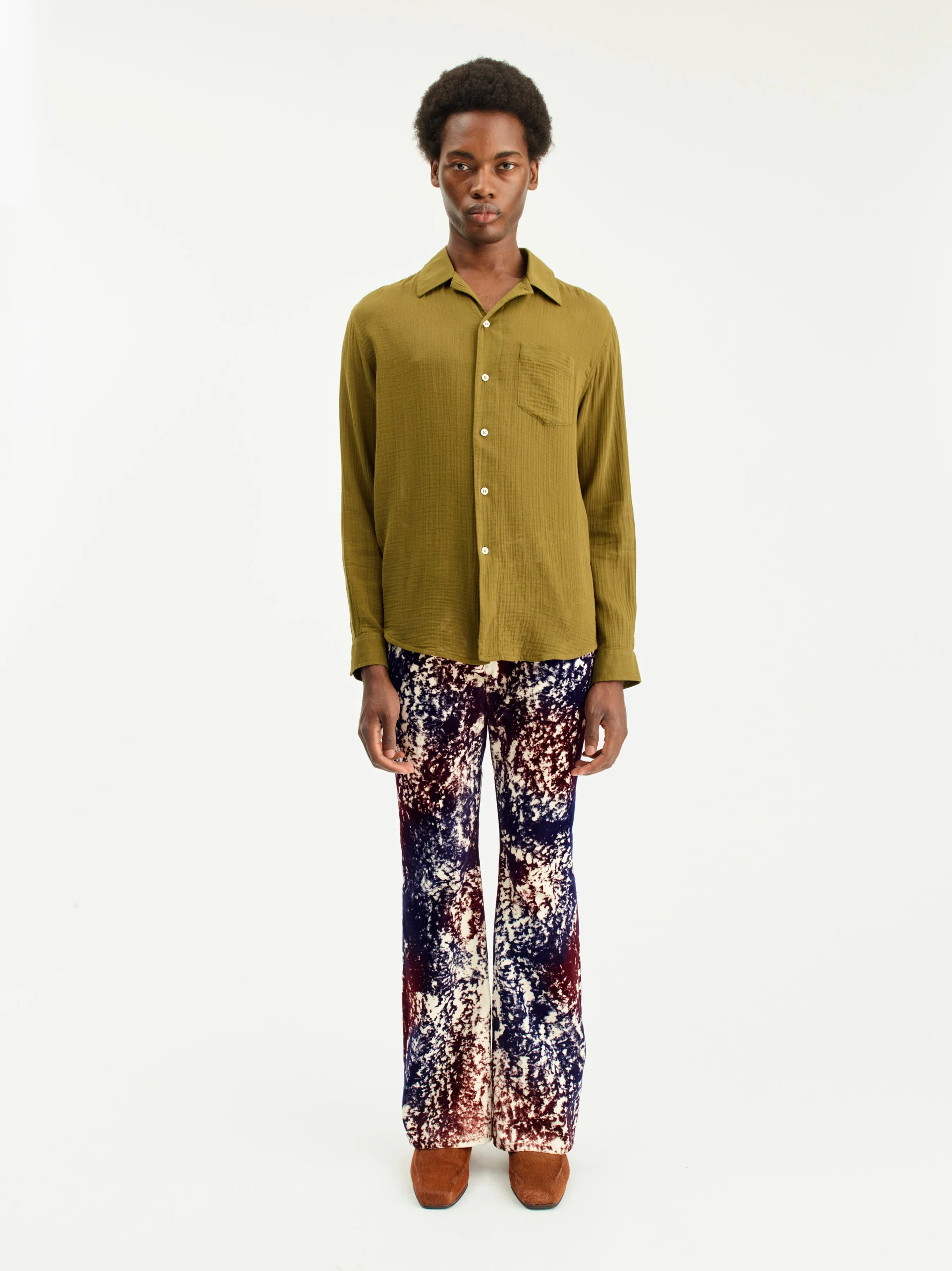 Leo Shirt | Moss Green