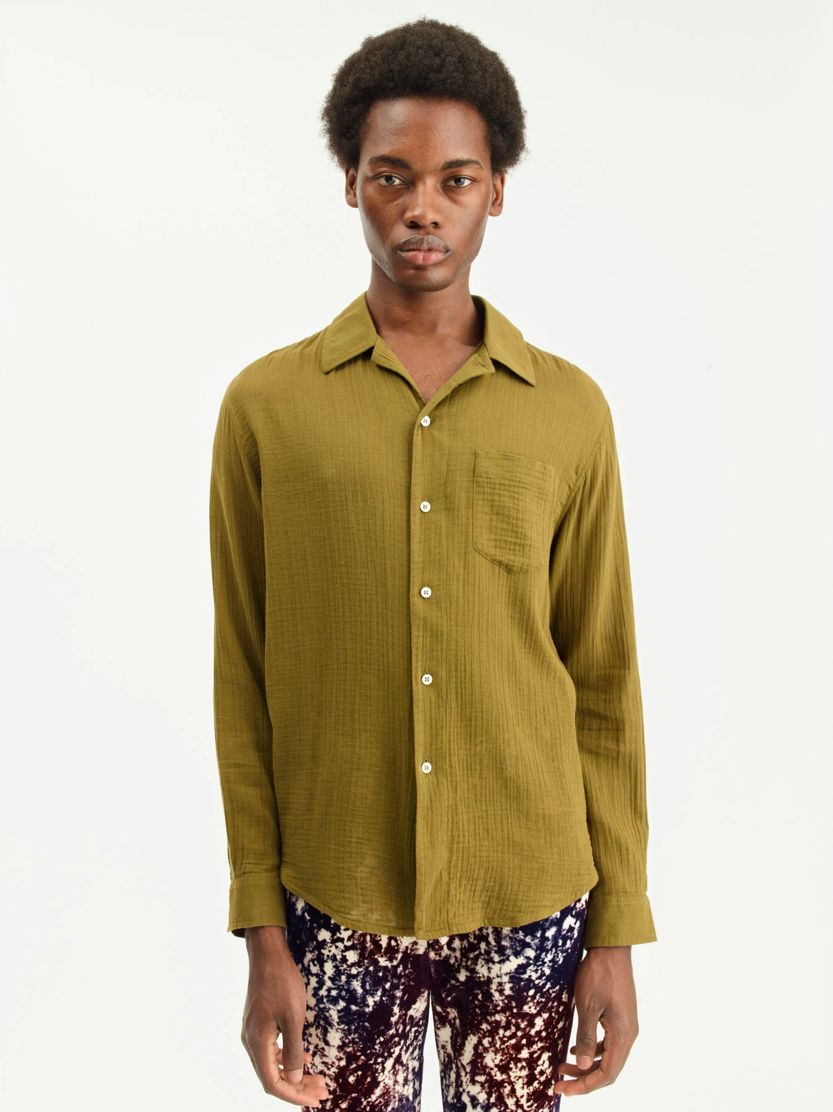 Leo Shirt | Moss Green