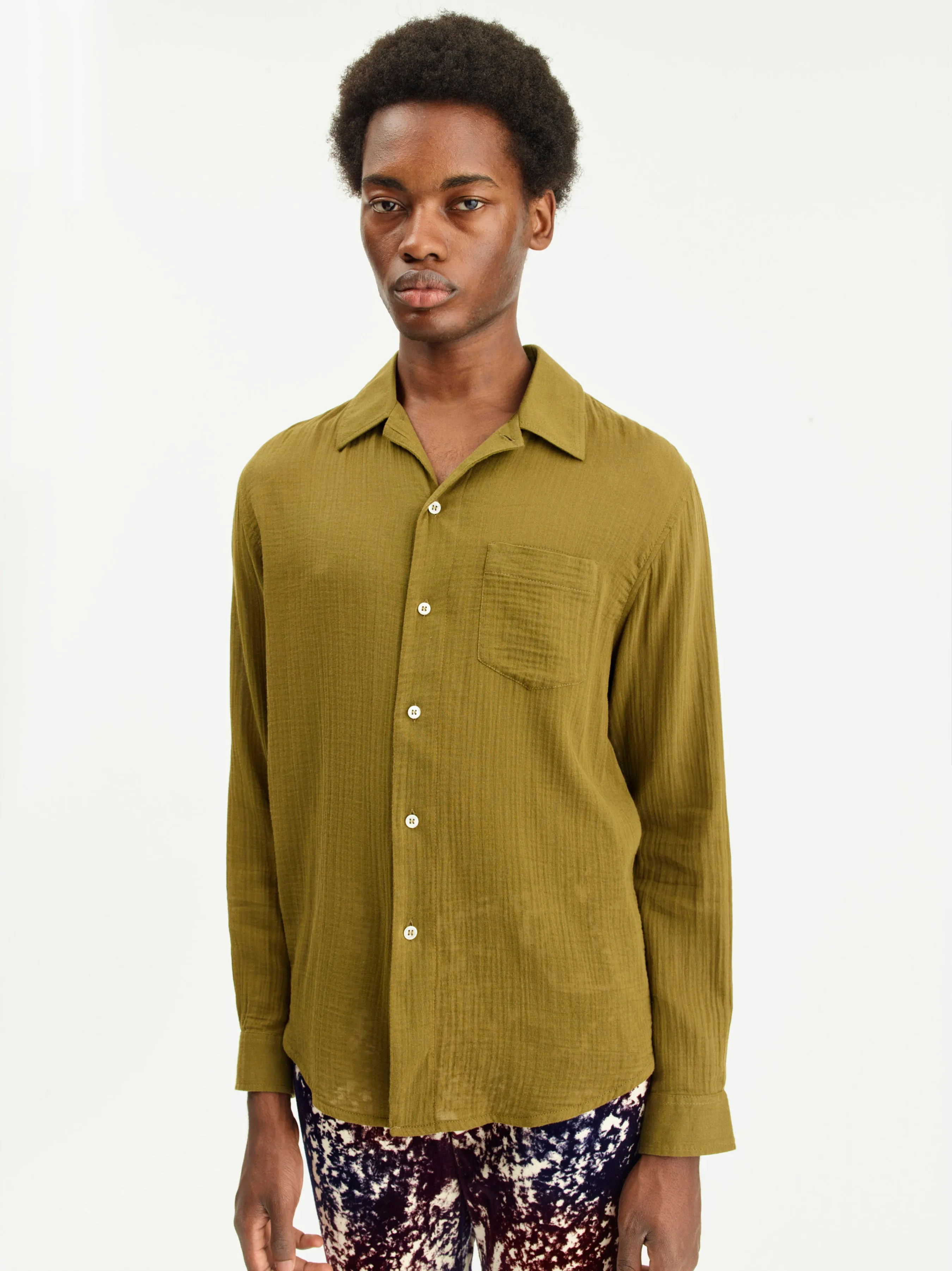 Leo Shirt | Moss Green