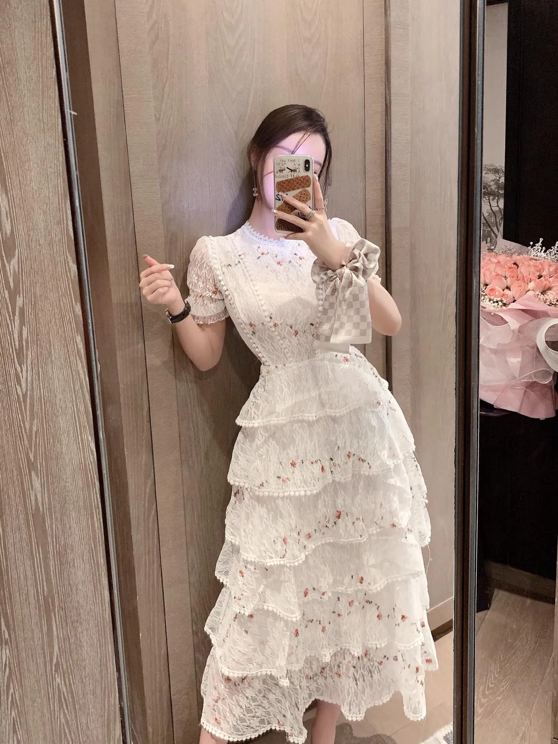 Light Kisses Midi Dress