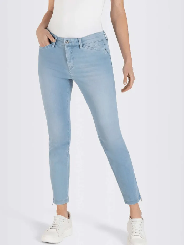 Mac Dream M Chic Summer Blue Wash Cropped Jeans 5471 0355L D427
