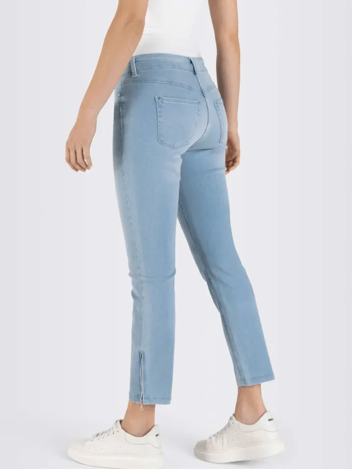 Mac Dream M Chic Summer Blue Wash Cropped Jeans 5471 0355L D427