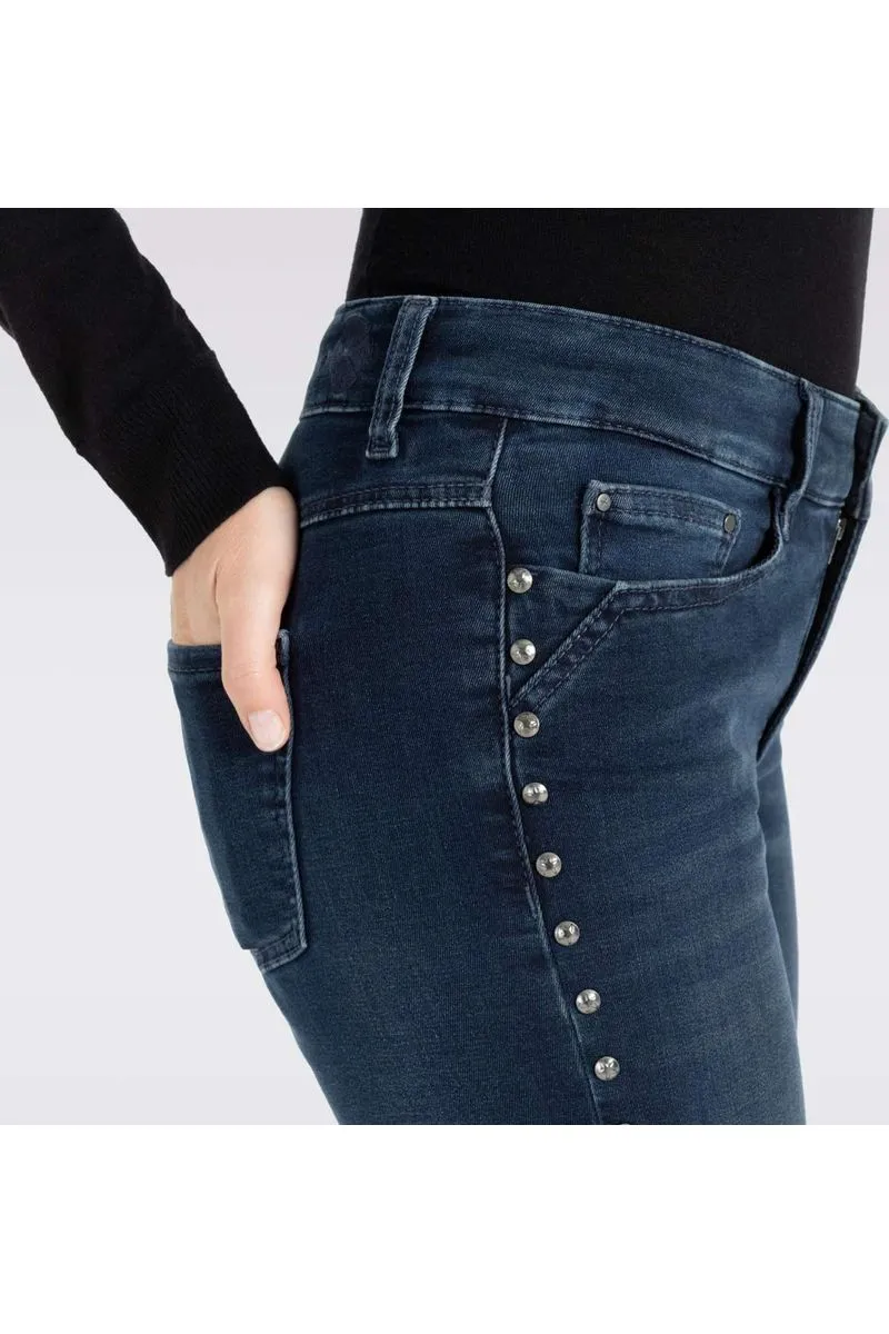 Mac Jeans Dream Dance Dream Denim Stud Embellished Jeans 5448-9A-0355 | D824 Moonlight Dark Wash