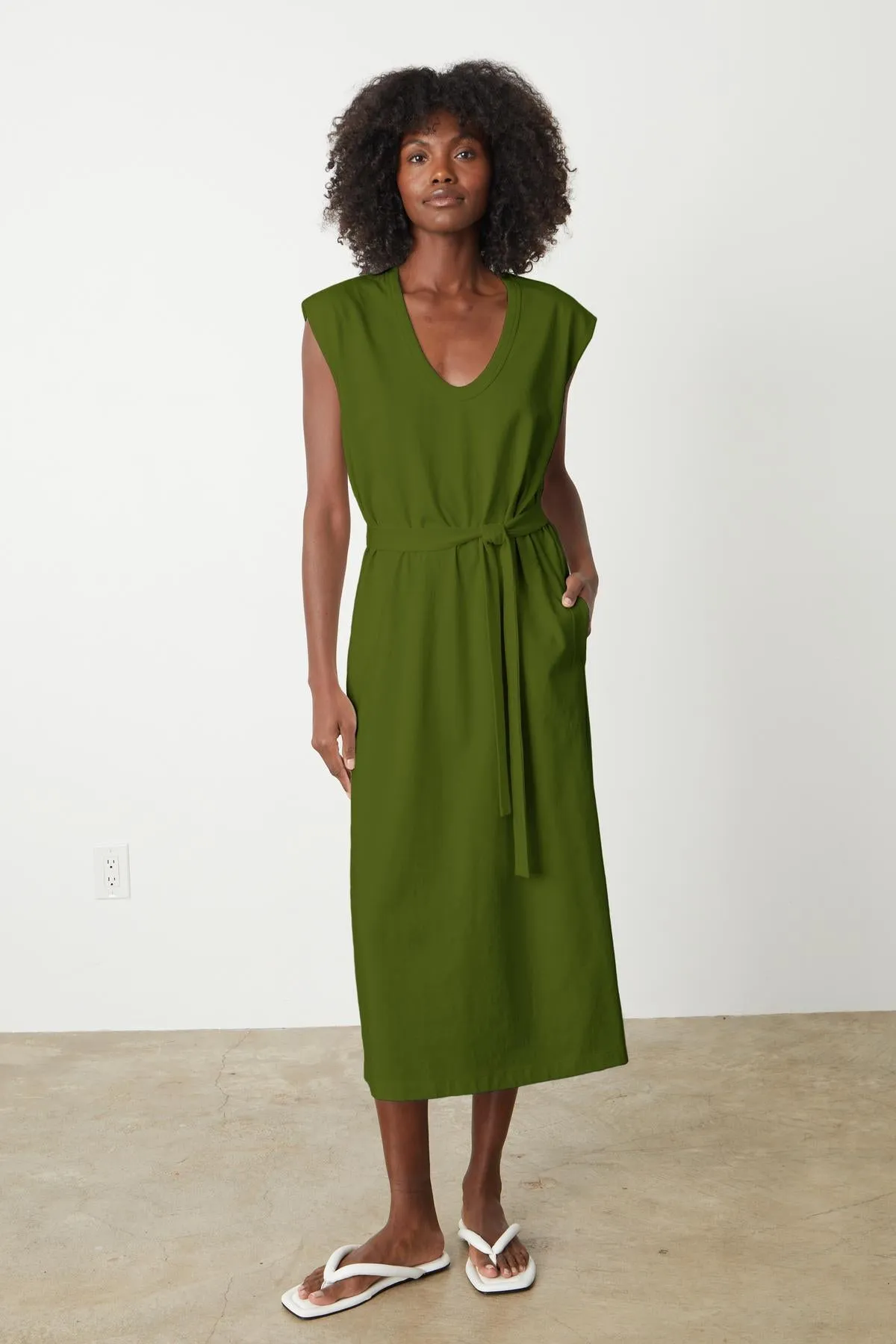 MACI SCOOP NECK DRESS