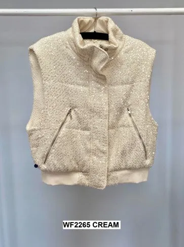 Malissa J Padded Sequin Jacket