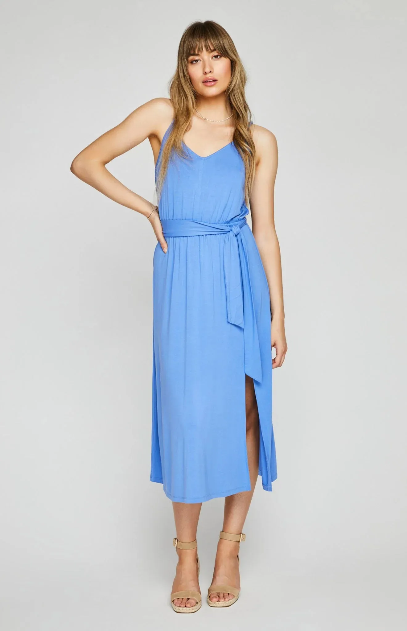 Marilla Midi Dress - Hydrangea Blue