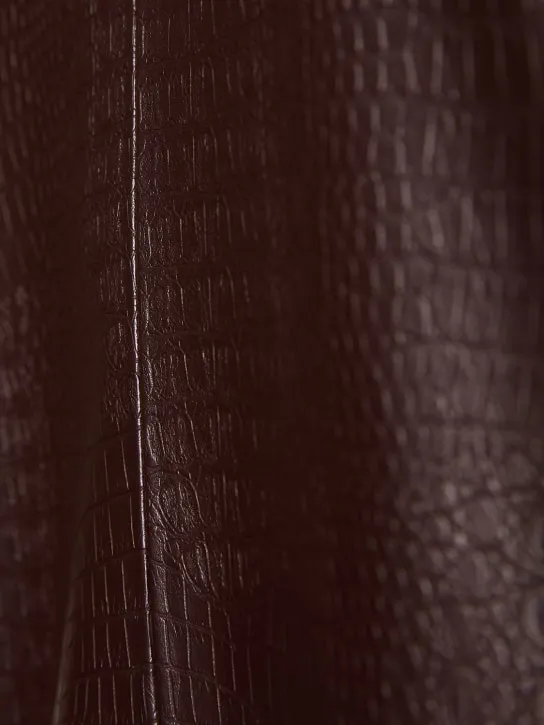 Max Mara   Eliot embossed faux leather mini dress 