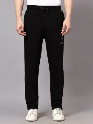 Men's Black Solid Casual Track Pant