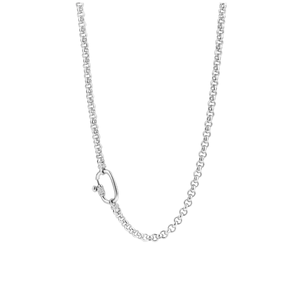 Milano Rolo Chain Necklace - Silver - 3958ZI/48