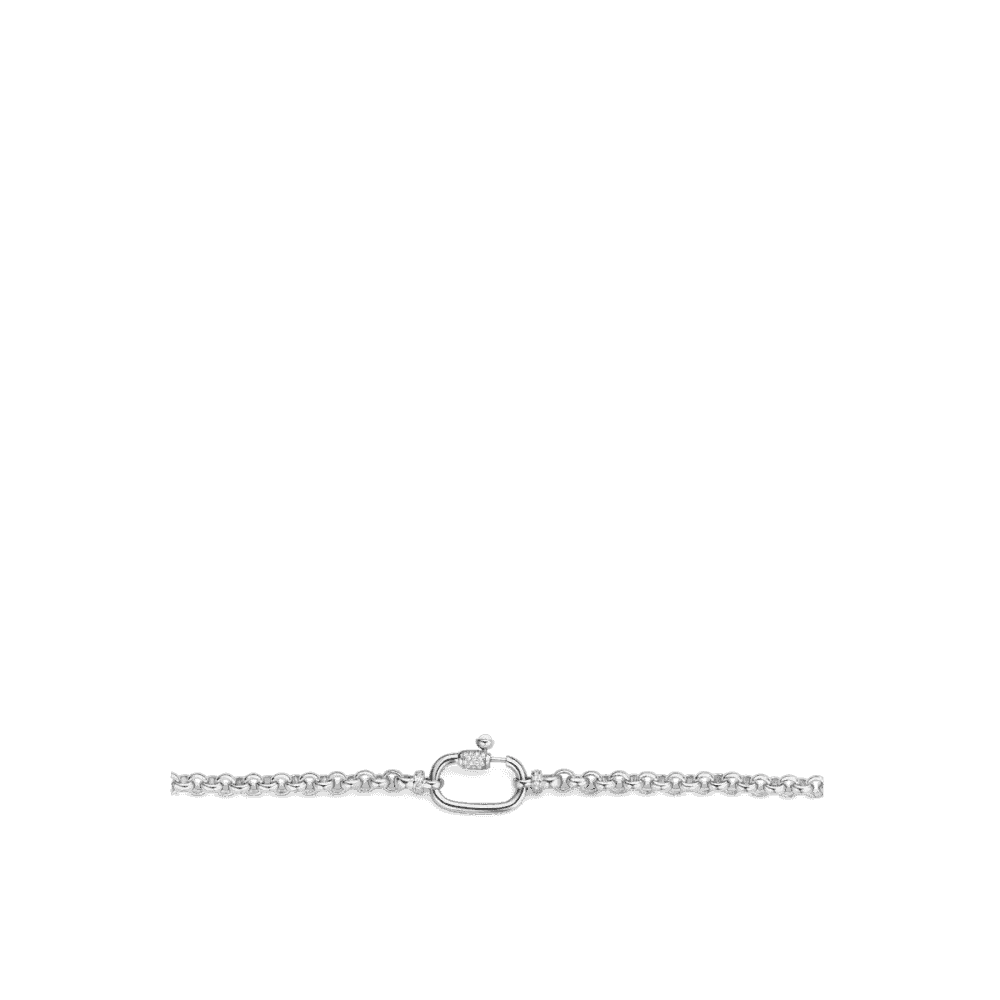 Milano Rolo Chain Necklace - Silver - 3958ZI/48