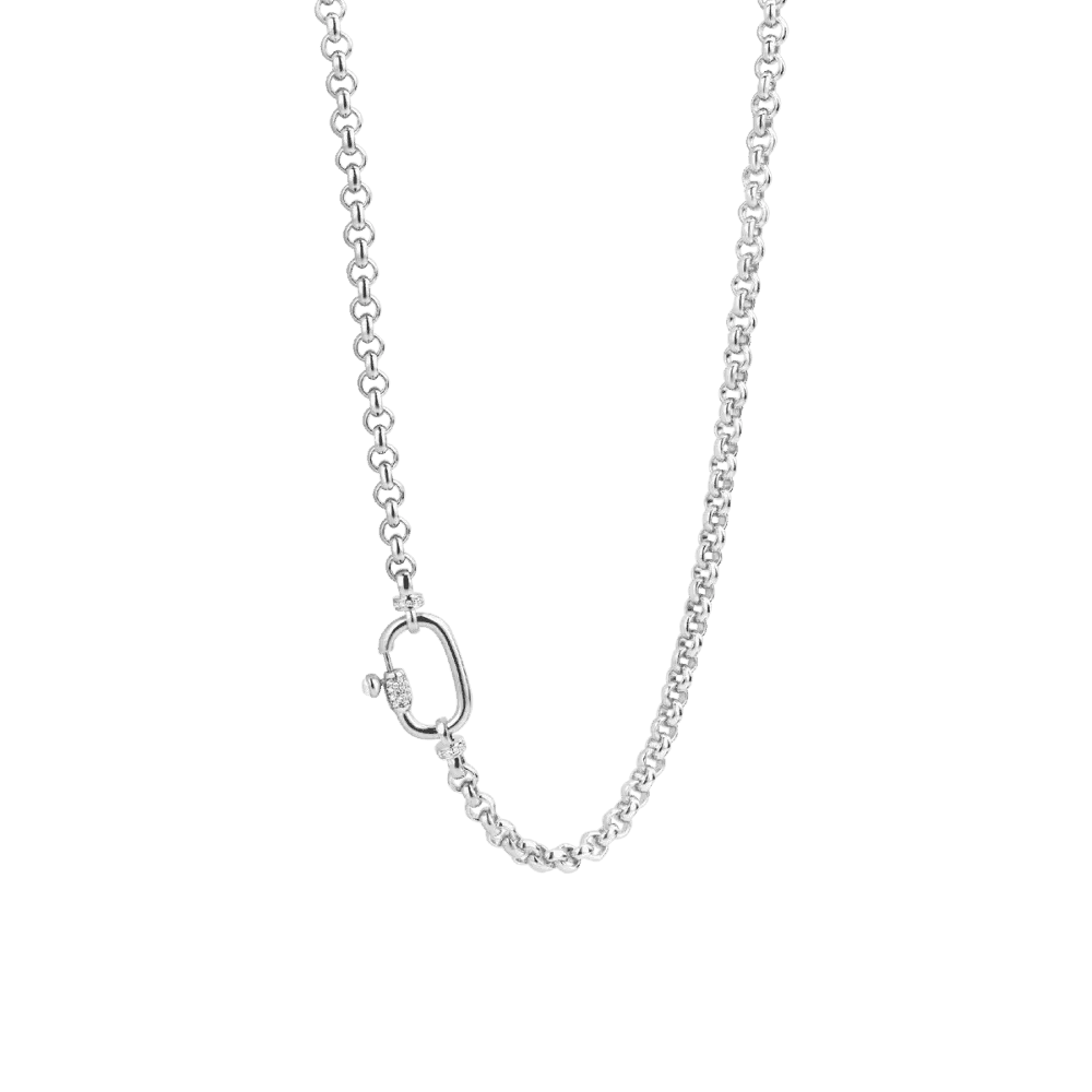 Milano Rolo Chain Necklace - Silver - 3958ZI/48