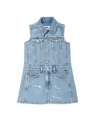 MM6 Maison Margiela   Washed cotton denim dress 