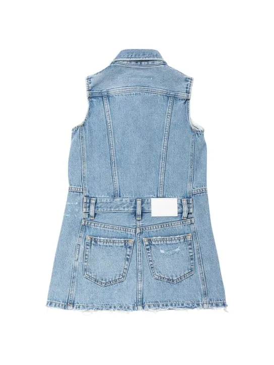MM6 Maison Margiela   Washed cotton denim dress 