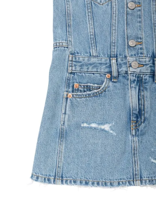 MM6 Maison Margiela   Washed cotton denim dress 