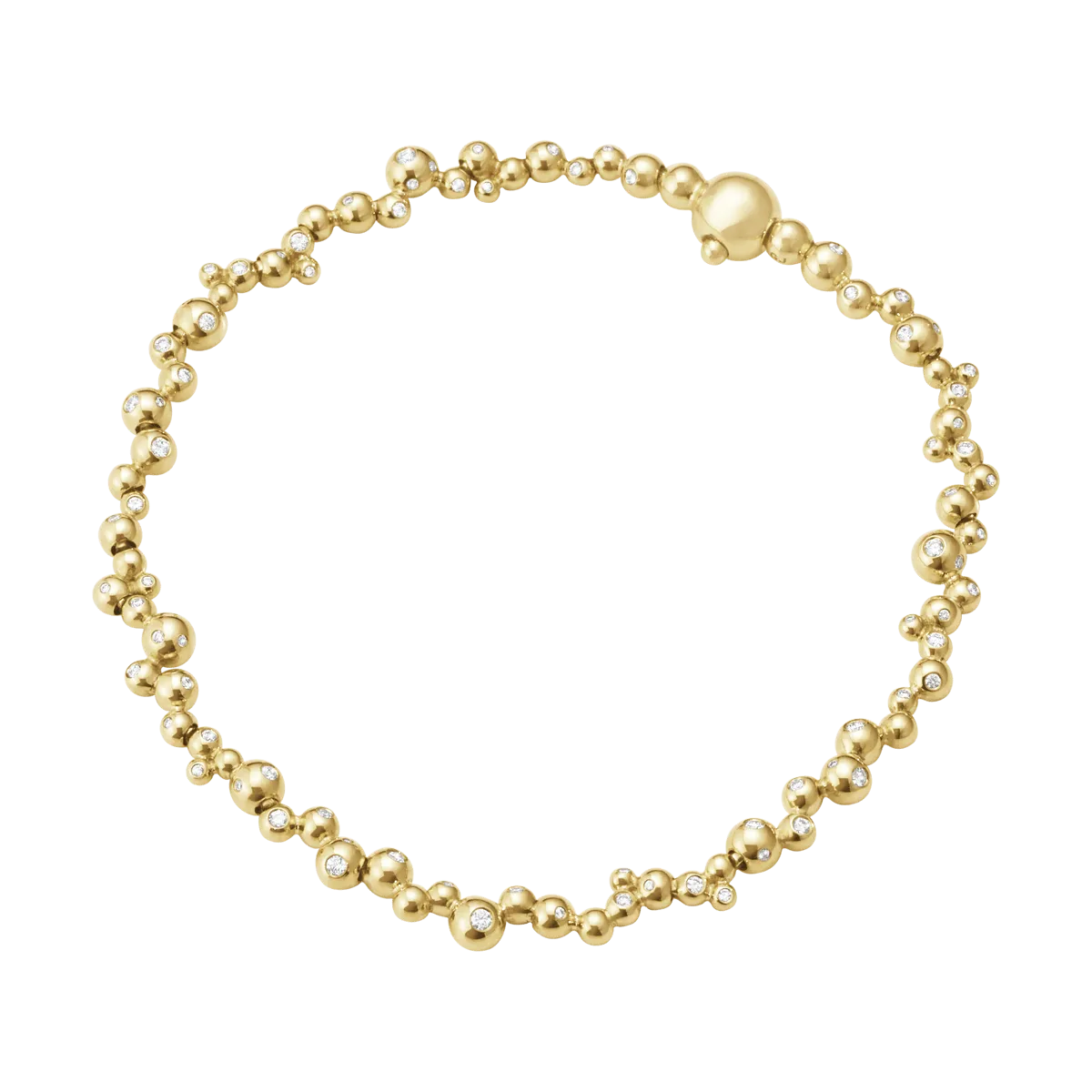 Moonlight Grapes Slim Diamond Bracelet, 0.39ct - Yellow Gold - 20001419000M