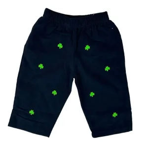 Navy Shamrock Corduroy Pants