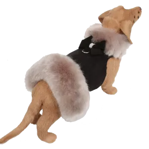 Nouveau Bow Soft Silver Fox Fur Coat