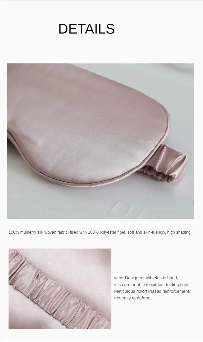 Opulent Opal: Mulberry Silk Blindfold in Milky White