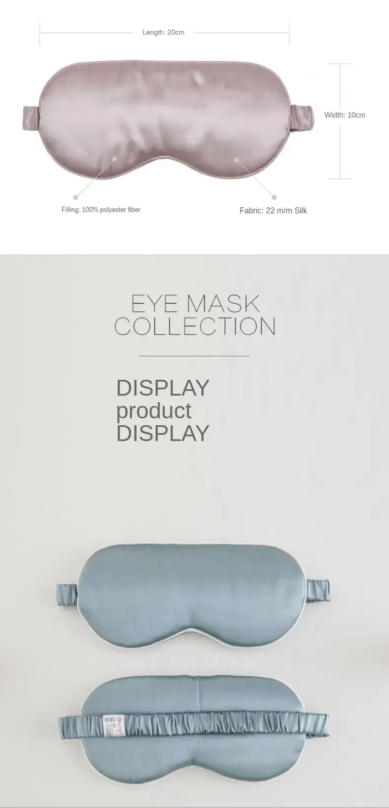 Opulent Opal: Mulberry Silk Blindfold in Milky White