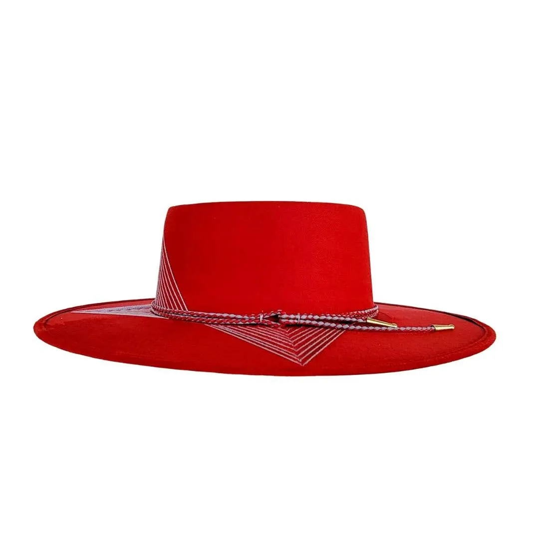 PETRA SAVAGE - OLIA Women's Red Telescope Crown Hat