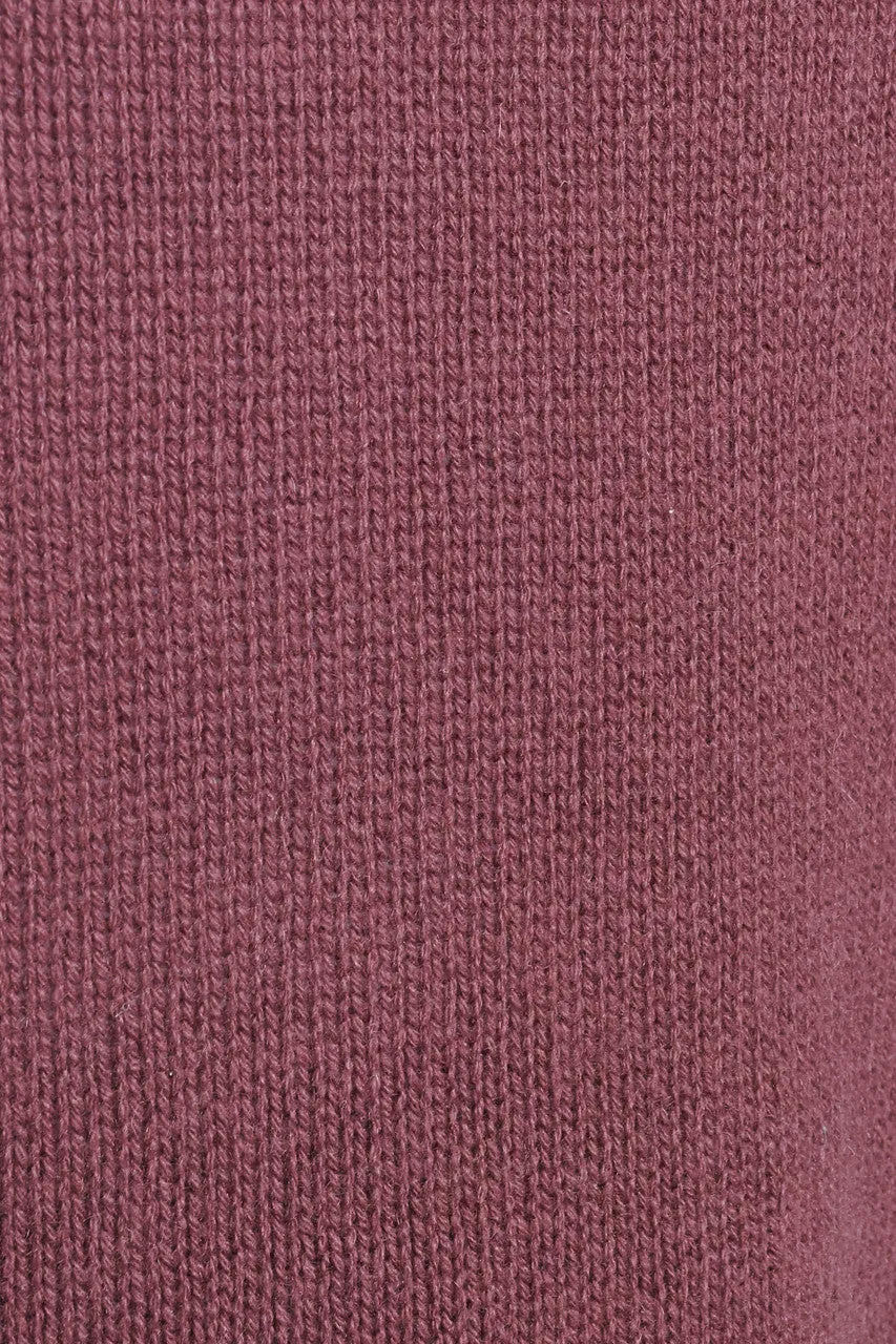 Plum Cashmere Crewneck Preowned Jumper