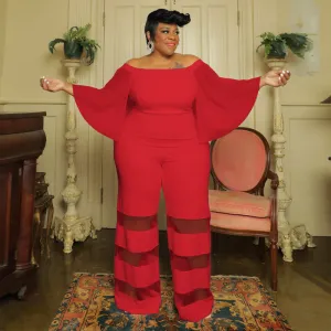 Plus Size Women Clothes Supply Sexy Contrast Color Jumpsuit Source